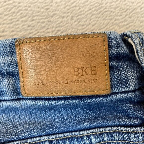 BKE Men's Jeans Size 32x35.5 Payton Mid Rise Bootcut Blue Denim Casual Y2K - Picture 13 of 15